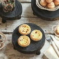 thumbnail image 3 of Tabouret de Pot de Fleurs, Tabouret Rond en Bois, Support de Plante Intérieur, Support de Pot de Fleurs Massif pour Pots de Fleurs et Succulentes pour Intérieur Extérieur (L), 3 of 4