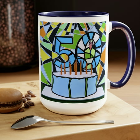 

50th Birthday Mug Pablo Picasso 50th Birthday Gift 15oz Coffee Mug.