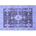 thumbnail image 1 of Ahgly Company Machine Washable Indoor Rectangle Oriental Blue Traditional Area Rugs, 5' x 7', 1 of 4