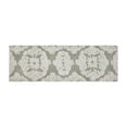 thumbnail image 4 of Better Trends 20" x 60" Bathroom Runner Mat, 100% Cotton Non-Slip Bath Rug, Water Absorbent, Machine Washable for Bathroom and Shower Use, (Sage) Medallion Collection, 4 of 6