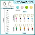 thumbnail image 2 of 33 Pcs Knitting Accessories Kit Including Number 0-9 Knitting Row Counter Chain 20 Pcs 10 Pcs Markers 2 Pcs Yarn Guide Finger Holders for Knitting Project colorful DIY, 2 of 6