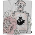 thumbnail image 4 of Advertisement Throw Blanket Perfume Bottle and Flowers Decorative Soft Warm Cozy Flannel Plush Throws Blankets for Bedding Sofa Couch 50 X 60 Inch, 4 of 6