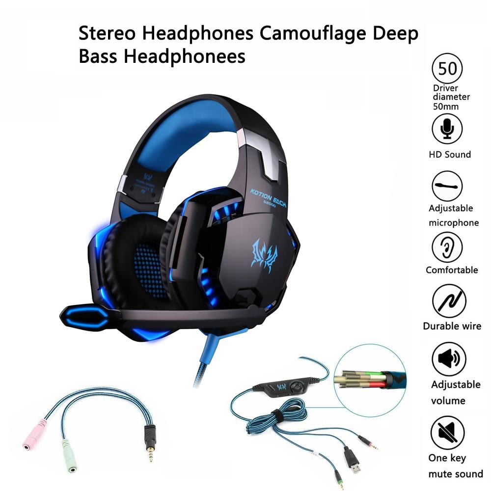 Gaming Headset, Over-Ear Headphones with Noise Cancelling