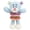 Blue, variant on Pet Life ® 'Hugga-Bear' Plush Squeaking and Rubber Teething Newborn Puppy Dog Toy