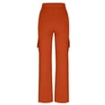 thumbnail image 6 of Womens Cargo Pants with Pockets Wide Leg Yoga Leggings Elastic Waist Flared Pants Workout Gym Sports Sweatpant Ladies Comfy Plus Size 2026 Trendy Outfits Lightweight Cute Fashion Dressy Clothes, 6 of 9