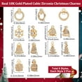 thumbnail image 2 of 12Pcs 6 Style Brass Micro Pave Cubic Zirconia Charms, 2 of 9