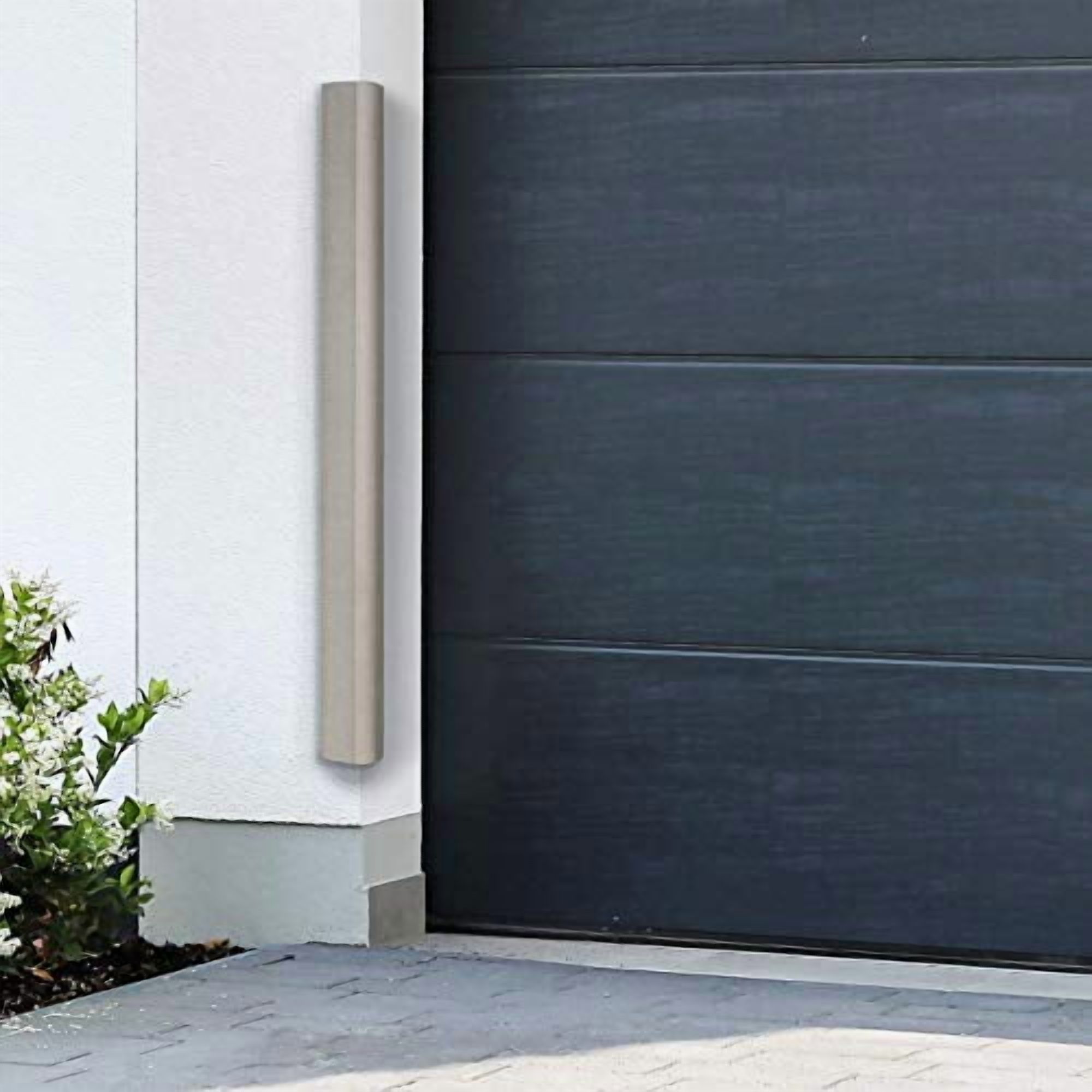 urbanhouse (2-Pack High-Density Corner Guard Edge Protector & Bumper for Parking Garages, Workshops, Baby Proofing Walls and Furniture - Neutral Grey, 24 Inches.