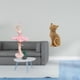 thumbnail image 2 of Estatua de la bailarina,Estatua de niña de ballet Escultura de niña de resina Artesanía,Figura de bailarina para decoración de escritorio,Figura de escritorio,Estatua de gato,linda, 2 of 8
