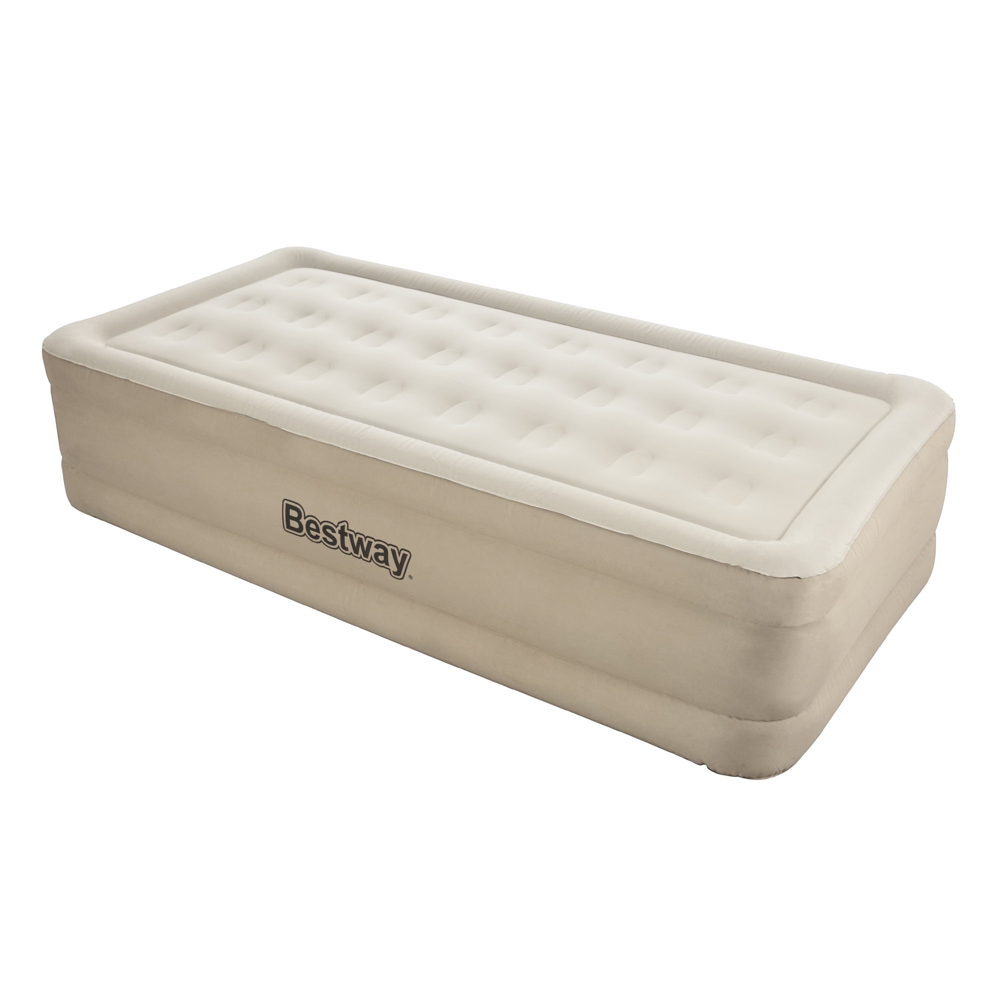 Bestway Fortech Airbed with Builtin Ac Pump, 17 inch Twin