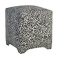 thumbnail image 2 of Leffler Home Emma Cube Onyx Tiny Leaves Upholstered Nailhead Ottoman, 2 of 4