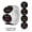 Black and White, variant on Thank You Stickers 1 Inch Round Roll – Thank You Labels for Small Business Packaging, Shipping Boxes, Mailing Bags, Envelopes, Bakery Packaging, Gift Wrap & Party Favors – Bulk Sticker Pack