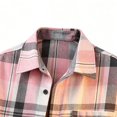 thumbnail image 5 of Cmfcve Men's and Big Men's Long Sleeve Plaid Shirts Fashion Casual Loose Fit Button Down Shirts, 5 of 6