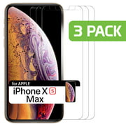 Cellet 3 Pack Tempered Glass Screen Protector for Apple iPhone Xs Max, Cellet 0.3mm Premium Tempered Glass Screen Protector for Apple iPhone Xs Max (9H Hardness)