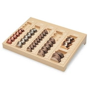 Mmf Industries One-piece Plastic Countex Ii Coin Tray W/6 Compartments, Sand