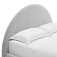 thumbnail image 5 of Resort Arched Round Queen Platform Bed in Heathered Weave Light Gray, 5 of 8