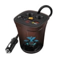 thumbnail image 1 of Adaptador de corriente del enchufe del encendedor electrónico de la taza del vehículo 4 en 1 del cargador del coche de 3 puertos USB, luz roja Speravity EL2026-01B, 1 of 2