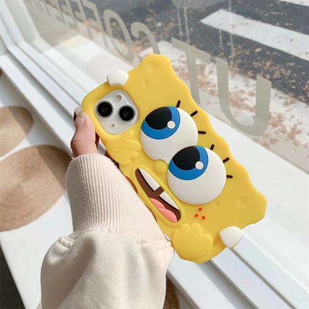 Funda de teléfono con ojos grandes para iPhone, carcasa trasera de silicona suave, bonita y divertida, para modelos 13, 12, 11 Pro Max, X, XR, XS Max, SE 2020, 6s, 7, 8 Plus Fivean unisex