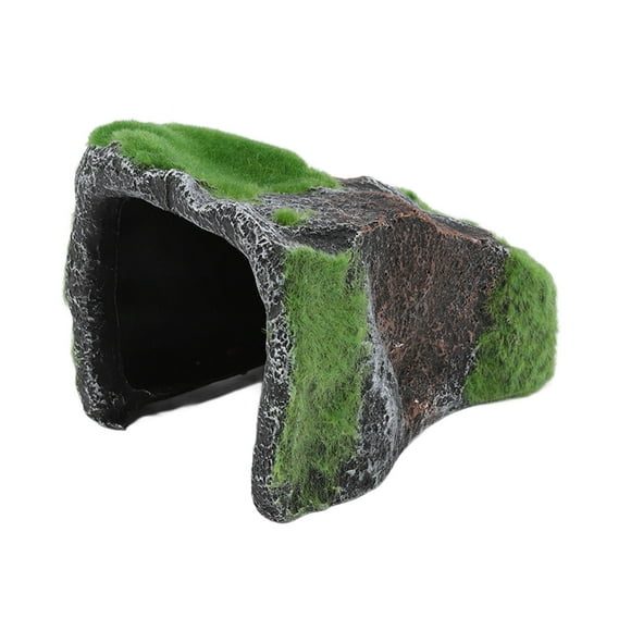 Aquarium Reptile Hideout, Reptile Rock Hide Cave Small Aquarium Decor Rock Tortoise Basking Platform For Lizards Turtles Reptiles Amphibians Fish