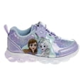 thumbnail image 2 of Disney Frozen Toddler Girls Sneakers with 4 White Lights, Purple Blue, Size: 12, 2 of 7