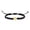 Black Y, variant on Bracelet for Women Men - 1 Gold Plated 26 Initial Woven Bracelet with Heart Charm Personalizable Accessory for Everyday Wear, 30-40 cm, Black X
