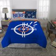 thumbnail image 2 of Nerf Kids Full Bed in a Bag, Comforter and Sheets, Blue, Hasbro, 2 of 7