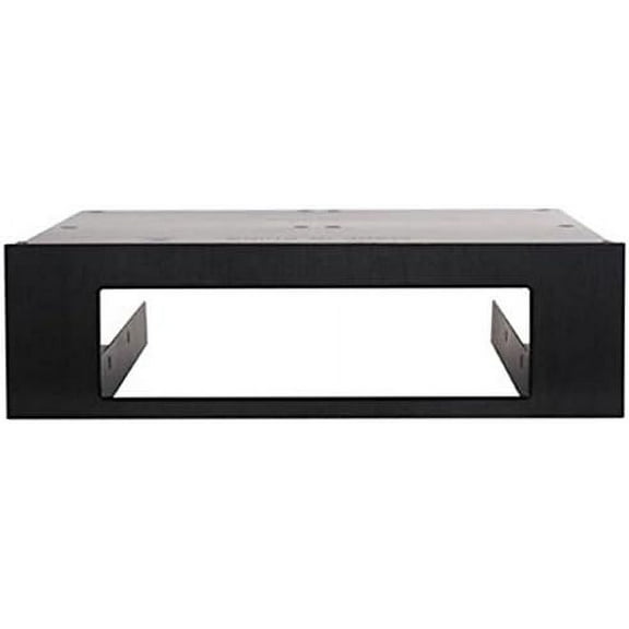 Silverstone Aluminum Front Panel 5.25-Inch to 3.5-Inch Bay Converter FP55B (Black)