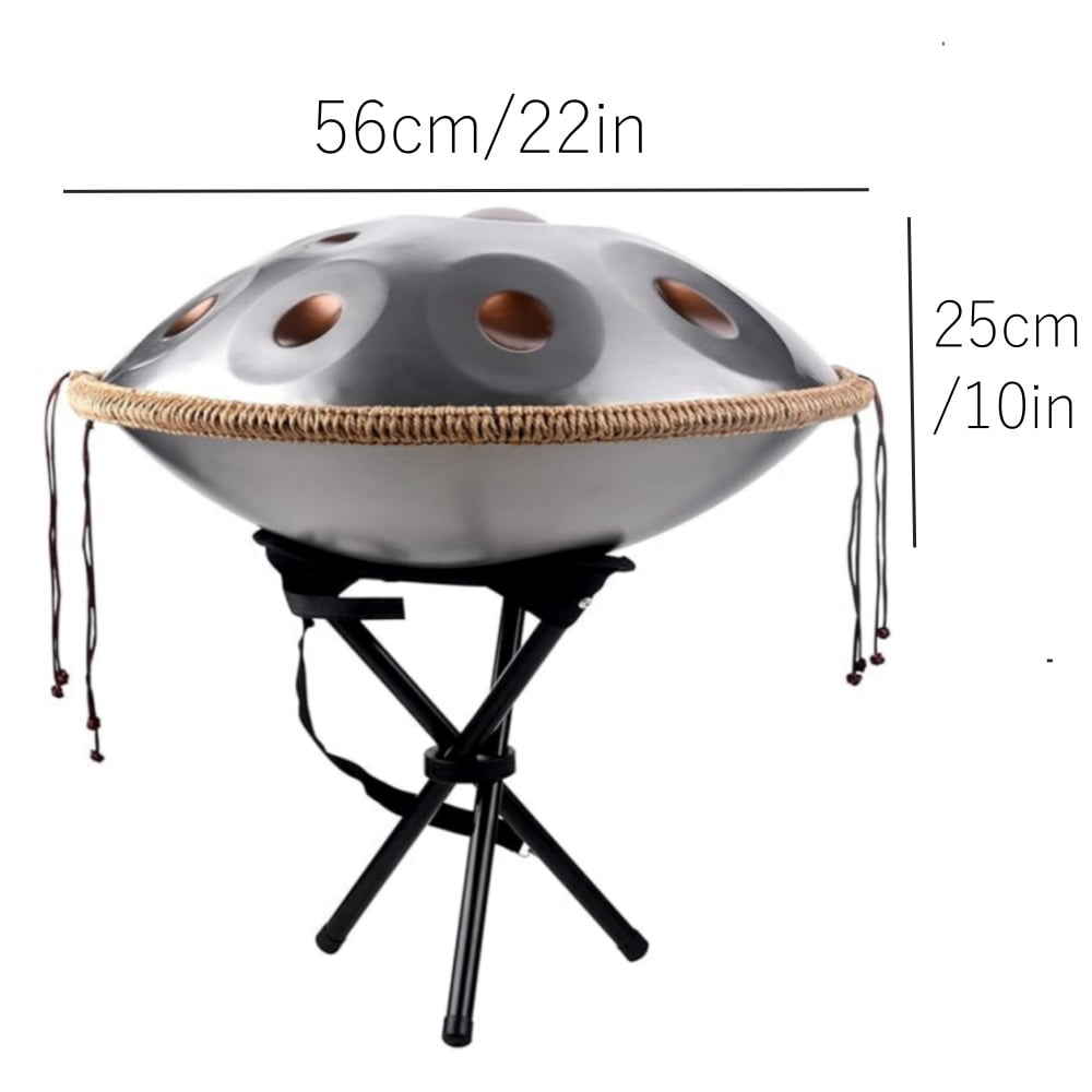 440Hz Steel Tongue Drum Percussion Instrument Golden Eye Handpan Drum in D Minor 12 Notes :  Easy for Beginners, Unique Tone - Ideal for Home Creation, Outdoor Performance, Music Enthusiasts
