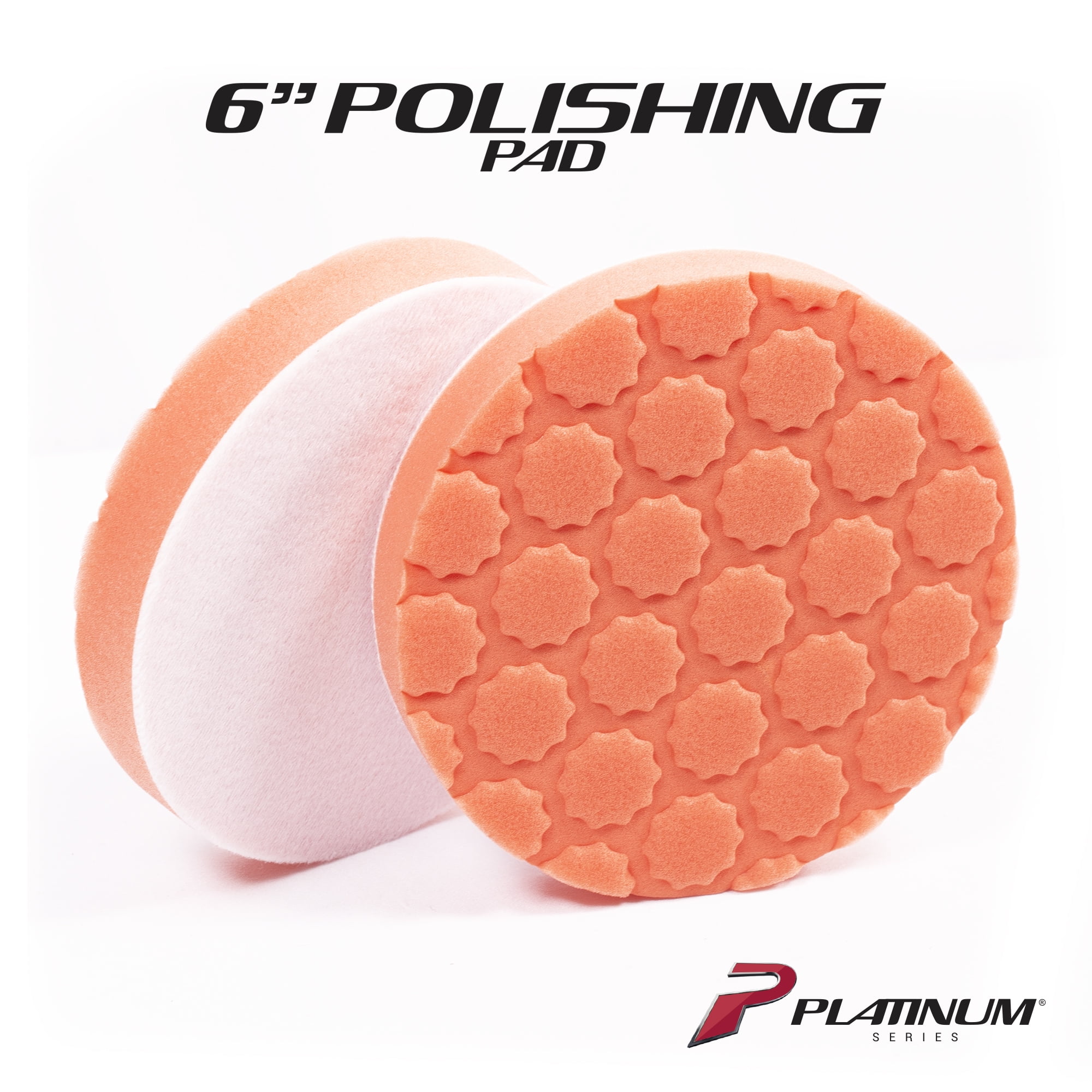 (2 pack) Platinum Series Dual Action Polisher Polishing Pad, 6 inch, 1 Pad