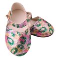thumbnail image 4 of Girl Doll Sequin Shoes Zapatos planos de lentejuelas con estampado de leopardo de 18 pulgadas, muñeca de niña, vestido de accesorio verde Magideal Girl Doll Sequin Shoes, 4 of 7