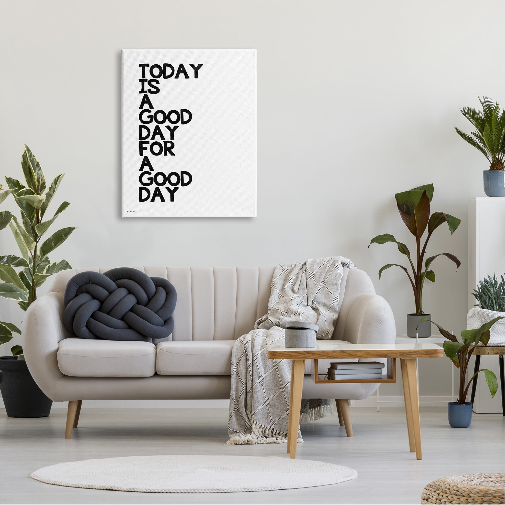 Stupell Industries Today is A Good Day Sentiment Bold Typography Minimal Design, 30 x 40, Design by Jo Moulton