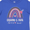thumbnail image 4 of Inktastic Grammy and Papa Love Me Rainbow Girls Baby T-Shirt, 4 of 5