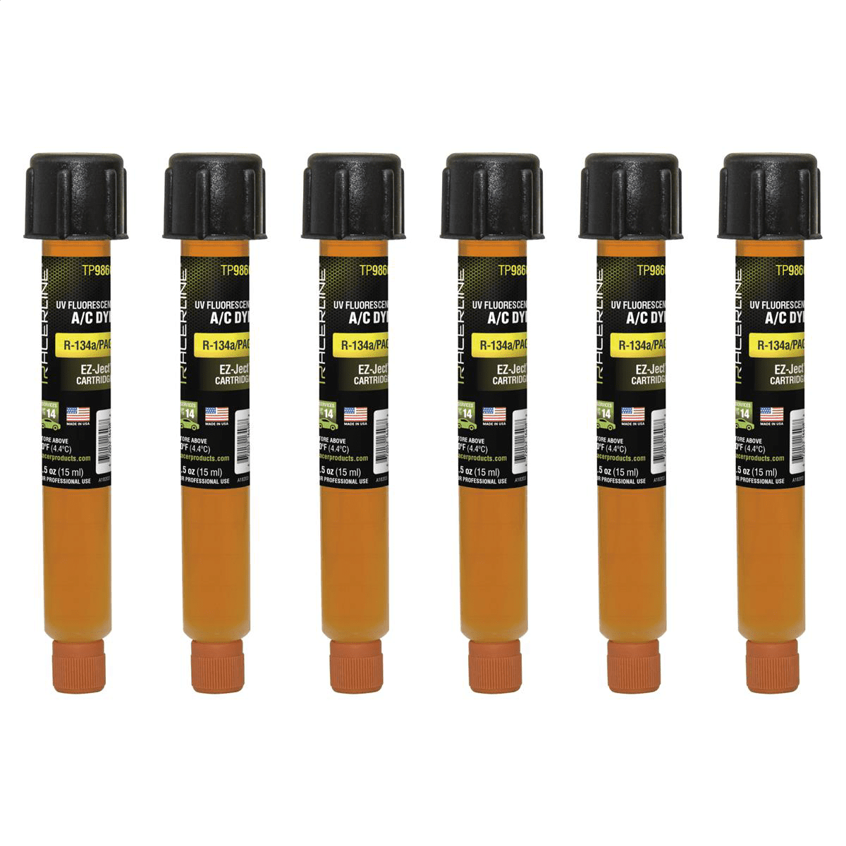 Tracer Products 0.5 oz R-134a/PAG EZ-Ject A/C dye 6 Pack