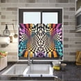 thumbnail image 4 of Yayeee Kitchen Curtains Tier Pair Light Filtering 27"x36" Rod Pocket Short Cafe Window Panel, Beige Wavy Plaid, 4 of 7