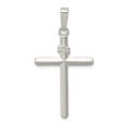 thumbnail image 3 of 925 Sterling Silver Polished INRI Cross Shaped Pendant, 3 of 5
