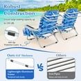 thumbnail image 6 of Goplus 1 PCS Folding Beach Chair for Adult Lightweight Aluminum Camping Chair with Storage Bag Navy, 6 of 10
