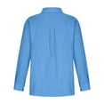 thumbnail image 4 of Tungbrin Women's Button up Shirts Long Sleeve Turn down Collar Lightweight Comfy Solid Color Tops 2025 Fall Trendy Clothes, 4 of 5