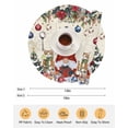 thumbnail image 6 of 15 Inch Round Placemats Set of 6, Christmas Non Slip Heat Insulation PP Table Mats, Winter Gnomes Poinsettia Snowflakes Pine Tree Washable Place Mats for Kitchen Dining Party Table Decor, 6 of 7