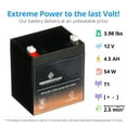 thumbnail image 2 of Chrome Battery 12V 4.5Ah SLA Sealed Lead Acid Agm Battery Ub1245, 2 of 7