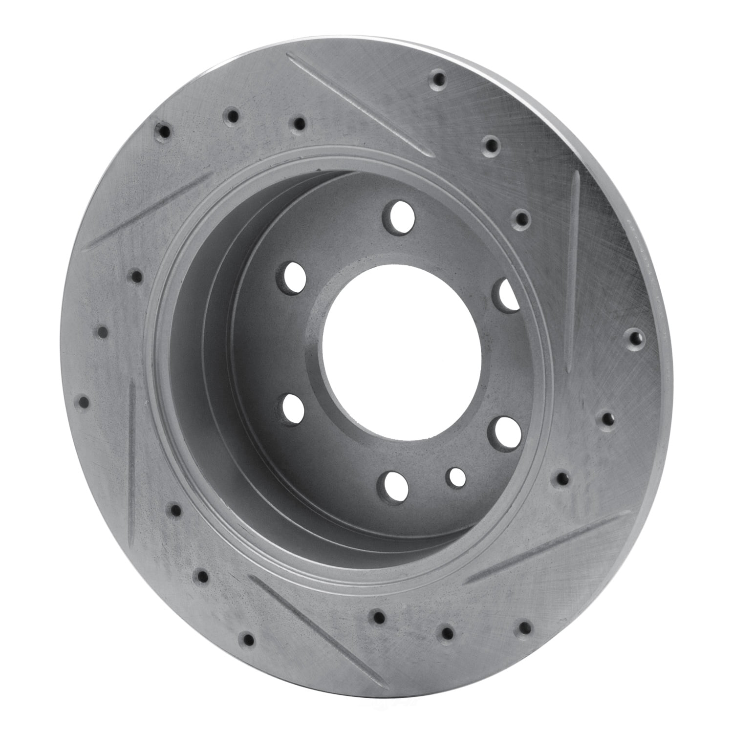 Dynamic Friction Company 631-40044L DFC Brake Rotor - Drilled And Slotted - Silver