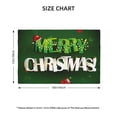 thumbnail image 2 of Rocae Merry Christmas Printed Heat Resistant Place Mats,Classic Hemstitch Cloth Fabric Placemats Imitation Linen Place Mat Table Mats 18x12 inch, 2 of 5