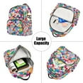 thumbnail image 5 of FORMRS Mini Backpack Purse for Women Travel Daypack Casual Shoulder Bag, Blue Colorful Circles, 5 of 7