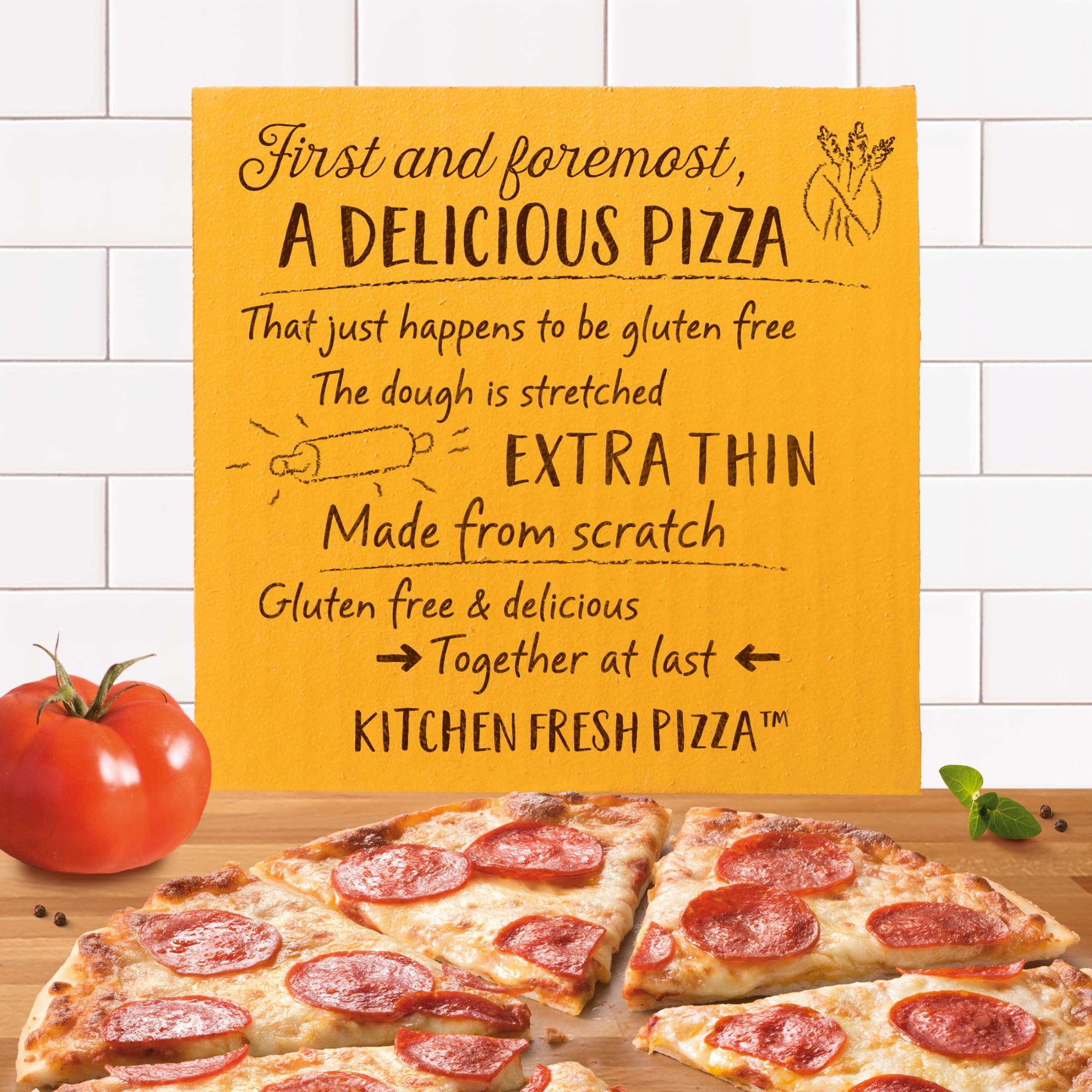 Freschetta Pepperoni Gluten Free Thin Crust Frozen Pizza, 17.78 oz