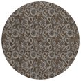 thumbnail image 2 of Addison Rugs Chantille Indoor/Outdoor Transitional Floral Chocolate Washable Round Rug, 8' x 8', 2 of 6
