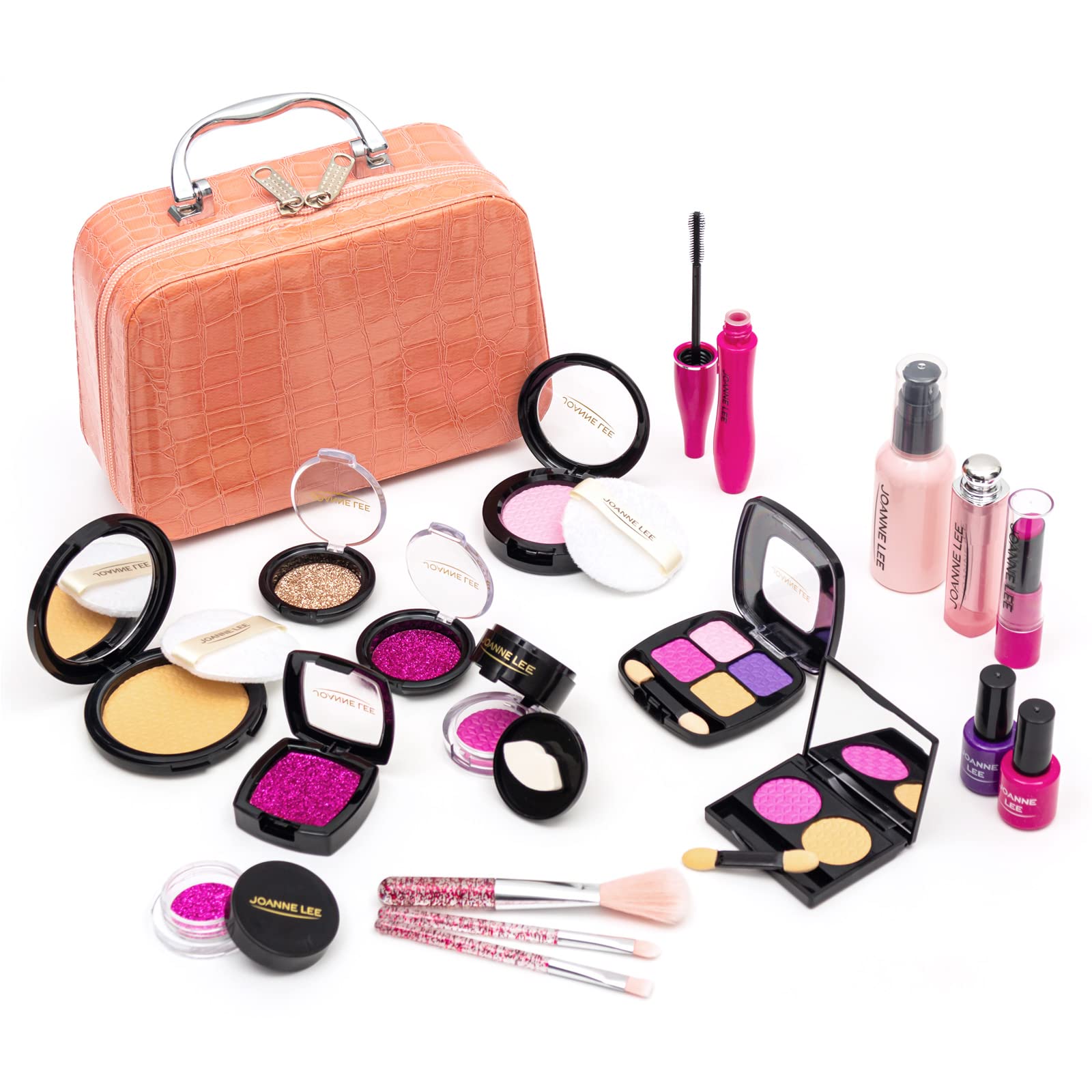 Ealing Pretend Play Toys Makeup Kit for Girls, 19pcs Makeup Set with