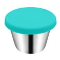 thumbnail image 2 of Visland 50 ml Dipping Sauce Cup Good Sealing Leakproof Convenient Anti-rust Dipping Sauce Portable Reusable Sauce Container with Silicone Lid for Restaurant, 2 of 8
