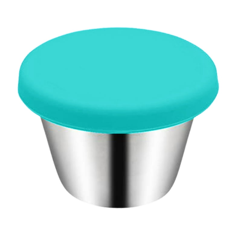 Farfi 50ml Dipping Sauce Cup Good Sealing Easy to Carry Leakproof  Convenient Anti-rust Dipping Sauce Portable Reusable Sauce Container with  Silicone Lid for Restaurant (Green) 