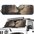 thumbnail image 2 of Yuyamidu Deer Windshield Sun Shade for 2018-2025 Jeep Wrangler JL JLU & 2020-2025 Jeep Gladiator Camo Hunting Front Sunshade, Blocks UV Rays and Heat, Keep Interior Cool, 2 of 7