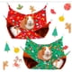 thumbnail image 2 of Christmas Hamster Hammock Space Saving Warm Cotton Nest Swing Toys For Squirrel Guinea Pig Chinchillasgreen He Qiyong unisex, 2 of 2