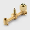 thumbnail image 3 of Brushed Gold Wall Mount Tub Faucet with Hand Shower, Waterfall Spout with Sprayer and Valve Sumerain, 3 of 10