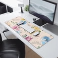 thumbnail image 2 of Long Mouse Pads for Desk,Pioneer Flower Floral Print Pattern Desk Mats on Top Of Desks, Desk Mouse Pad Extra Large with 3mm Non-Slip Base and Stitched Edge for Gaming,Office,Work,Home 31.5"x11.8", 2 of 6